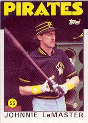 1986 Topps Baseball Cards      289     Johnnie LeMaster